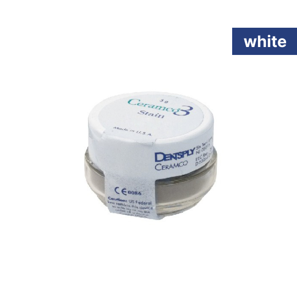 Керамическая масса Ceramco3, краситель Stain цвет White 3г