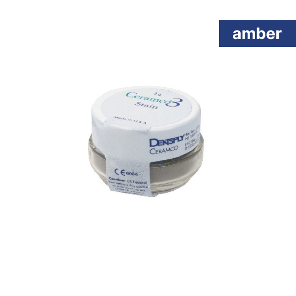 Керамическая масса Ceramco3 краситель Stain цвет Amber, 3гр