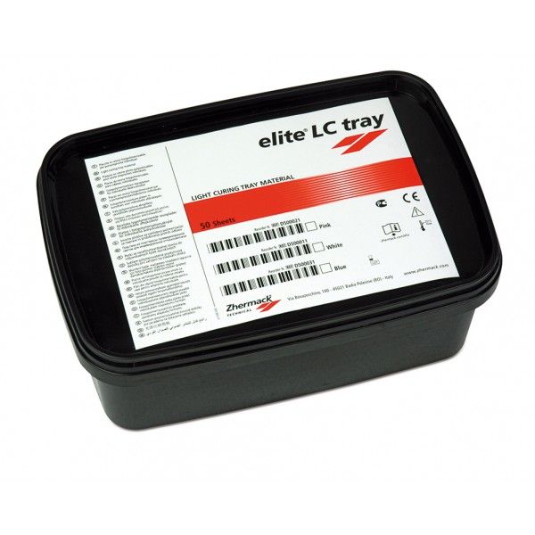 Пластмассовые пластины Zhermack Elite LC Tray White 50шт D500011