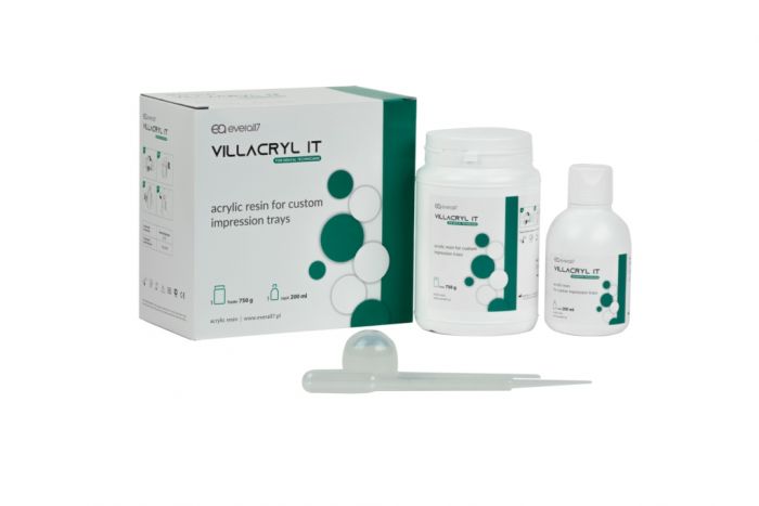 Пластмасса Villacryl  IT цвет зеленый, 750г + 200мл Everall7 